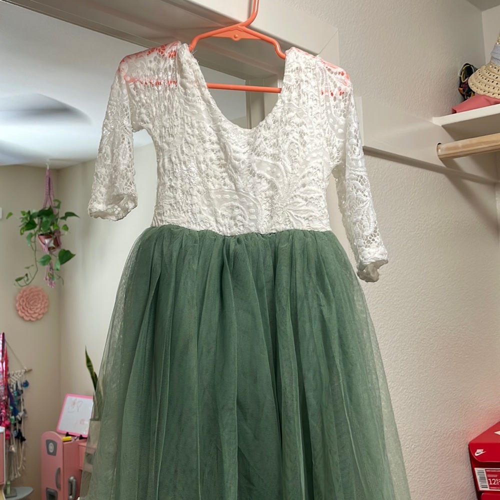 Sage green dress